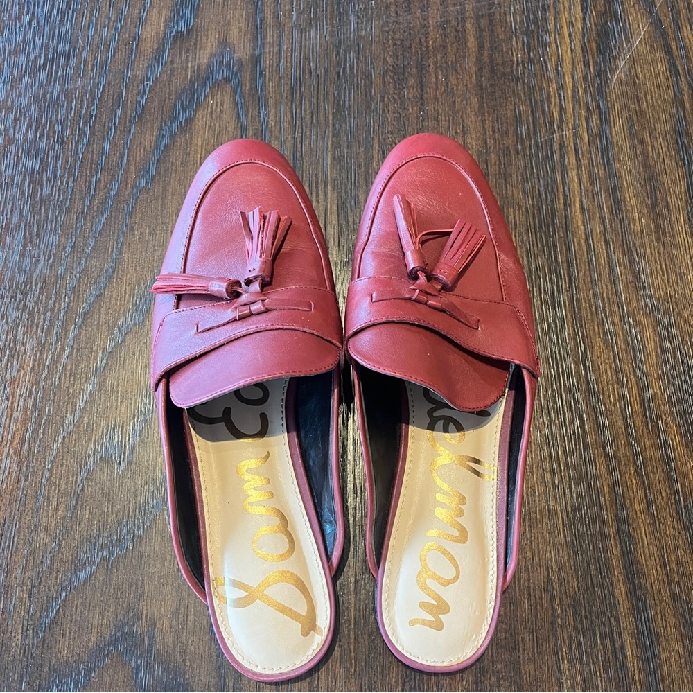 Sam Edelman Red Mules